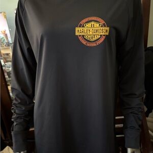 New Harley-Davidson Men's Gray Long Sleeve Tee